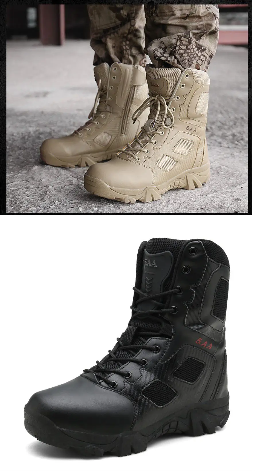 High top Shoes Outdoor Climbing Off road Men's Boots Wear resistant Military Boots Men's Special Hiking Climbing Tactical Boots