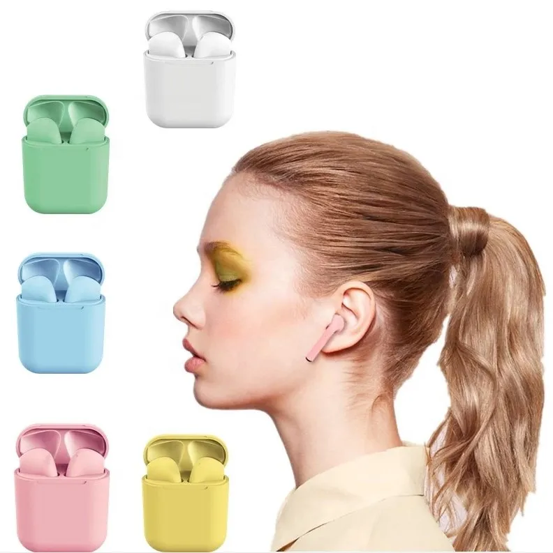 

Frosted colorful inpods 12 Wireless earphone Earbuds Touch Control TWS inpods12 Headphone 5.0 Stereo sport headset in ear