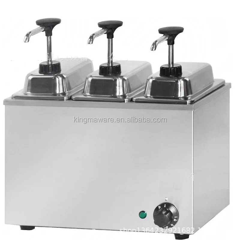 Cheap Nacho Cheese Dispenser 3heads Sauce Dispenser Commercial Chili