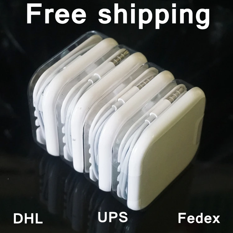 free shipping Wholesales mobile phone headphone hand free earbuds with microphone for iphone 7 8 x XS MAX earphone for apple