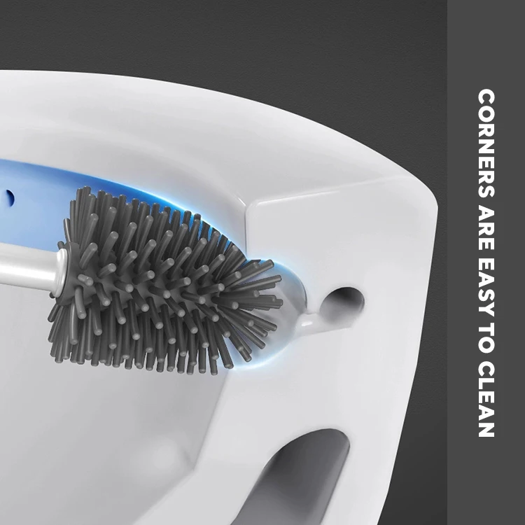 

PP EVA Silicone Brush Japan Hot Sale 2021 Bath Cleaning Toilet Brush Lang Handle