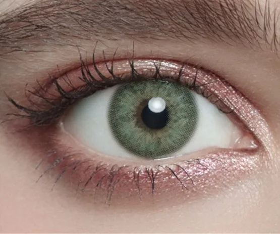 

New arrival holland green color contact lenses soft contact lens 14 mm 3tone