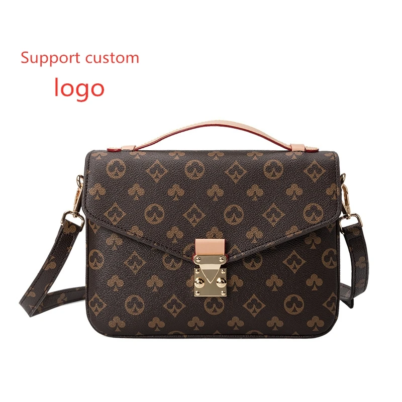 

2021 Fashionable Leather Designer Luxury Handbags Women Shoulder Bag Ladies Handbags, Brown