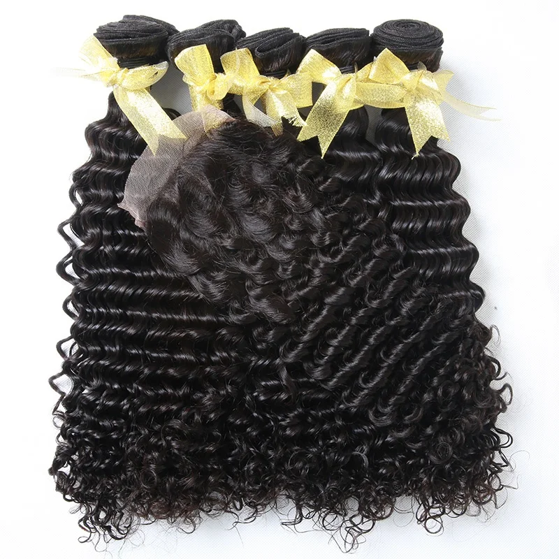 

Mellow Waves Brazilian Virgin Hair Deep Wave 100% Unprocessed Natural Color Can Be Dyed and Bleached for black women
