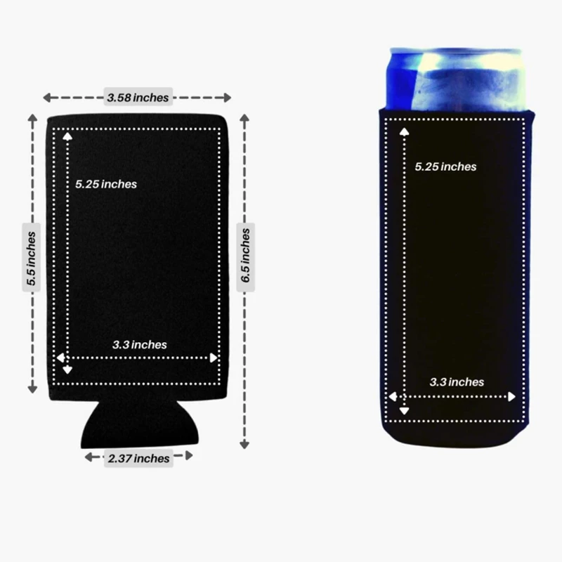 

Wholesale Insulated Beer Can Sleeve Covers Easy-on Can Cooler Machine Tall Can Cooler Washable and Durable Neoprene 16oz Custom