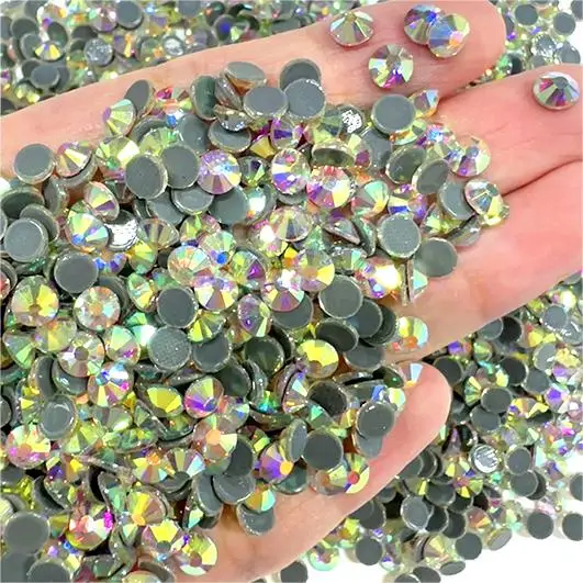 

Factory Wholesale Rhinestones Christmas Hotfix Nail Art Crystal Rhinestone Flat Back Bulk for Top Decoration Accessories Dress