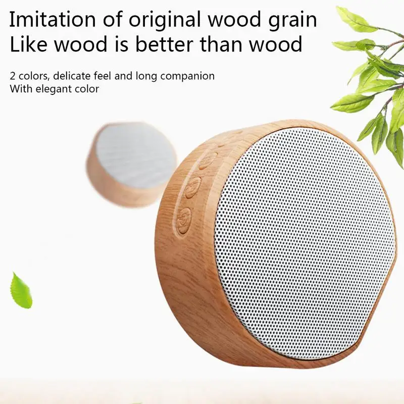 Newest Retro Wooden Bluetooth Speaker Mini Bluetooth Wireless Speakers Gift customized Computer Card Speaker - ANKUX.COM