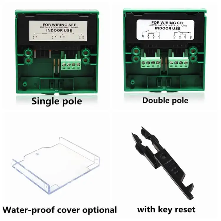 Security Alarm System Emergency Door Release Square Emergency Break Glass Manual Call Point