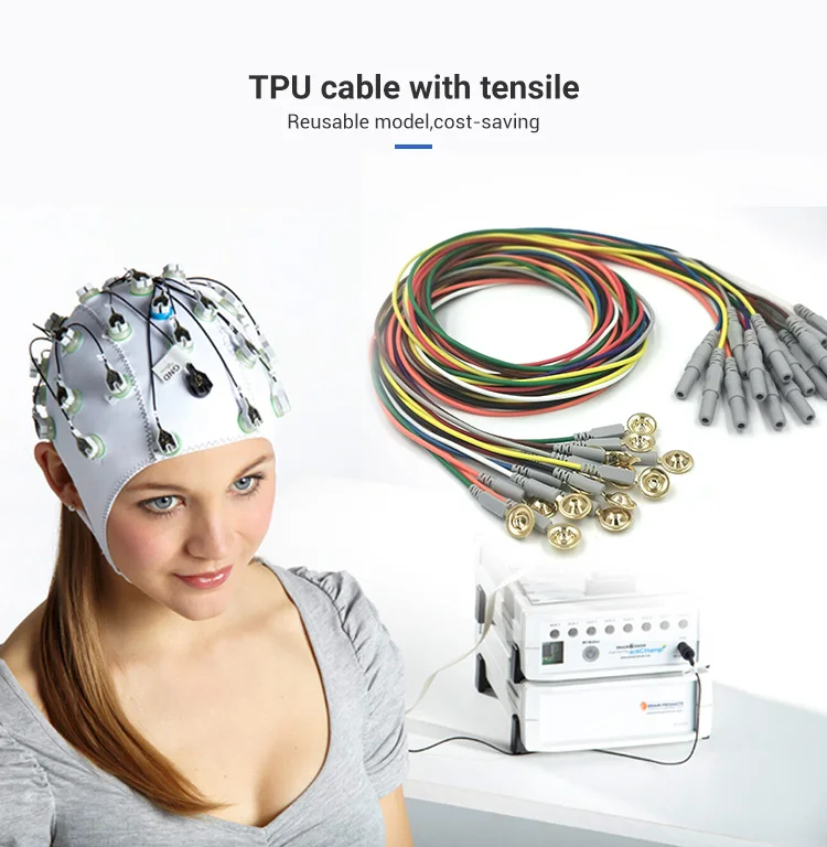 Hot Sale 10mm Cup Medical Electrode Brain Headset Reusable Clinicians
