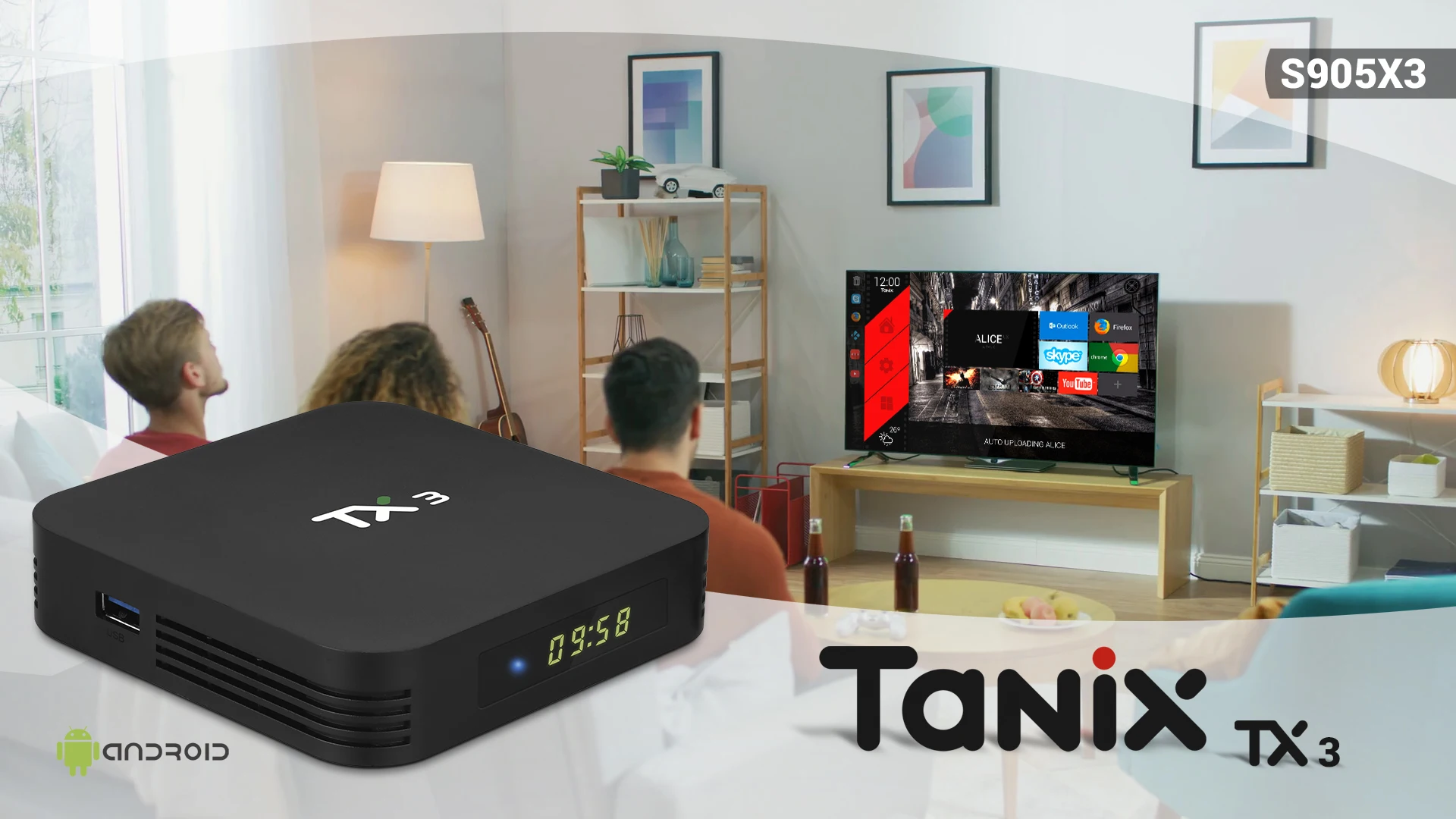 2021 Best Tv Box Market 4gb 32gb S905x3 Tx3 Android 9.0 4k Octastream Tv Box Amlogic S905x3 Quad