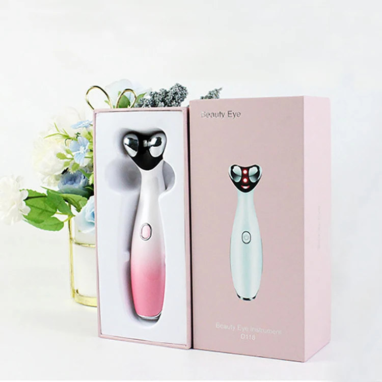 

Beauty Face Massage Instrument Heated Electric Led Eye Massager, Pink