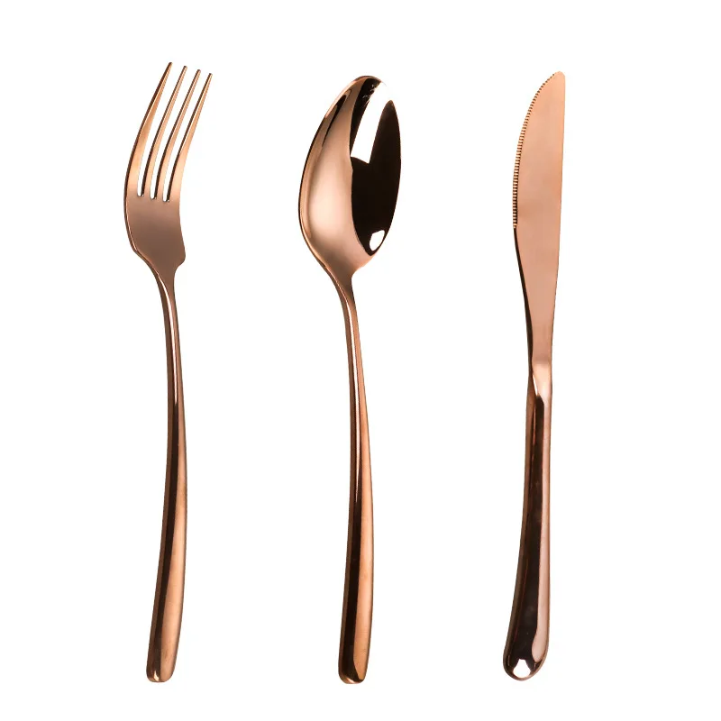 

2022 Premium High-end Stainless Steel Creative Tableware Spoon Fork Knife
