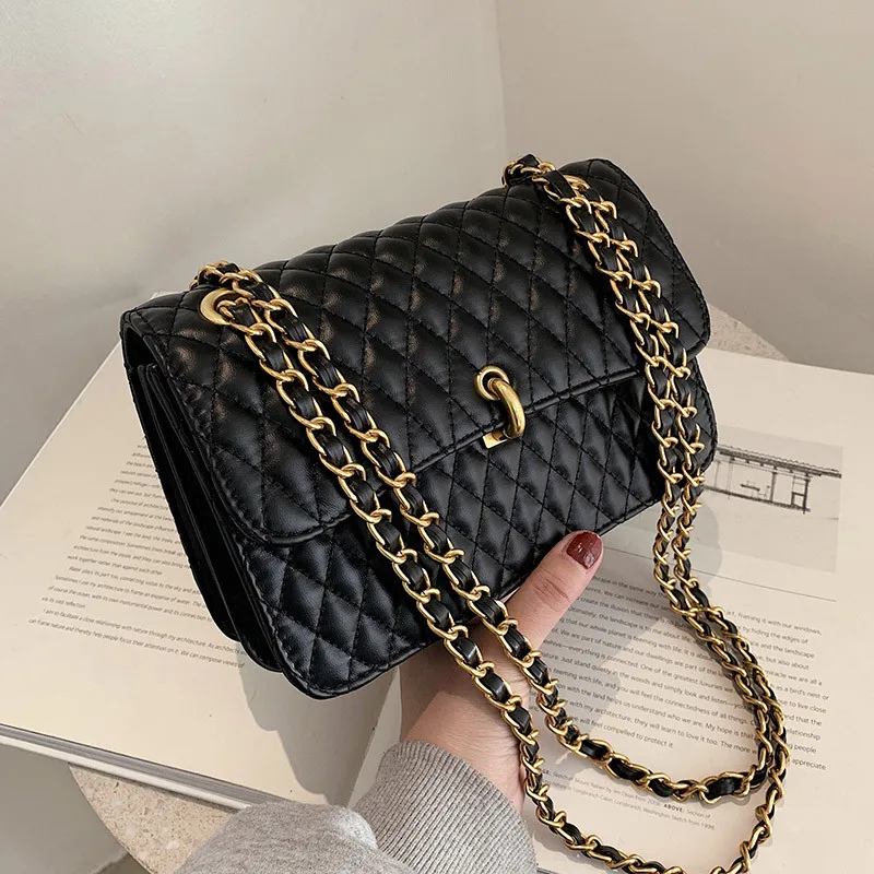 

Strap Gold High Quality Shoulder Wholesale Chain Handbag For Women, Blue, black,white or custom made