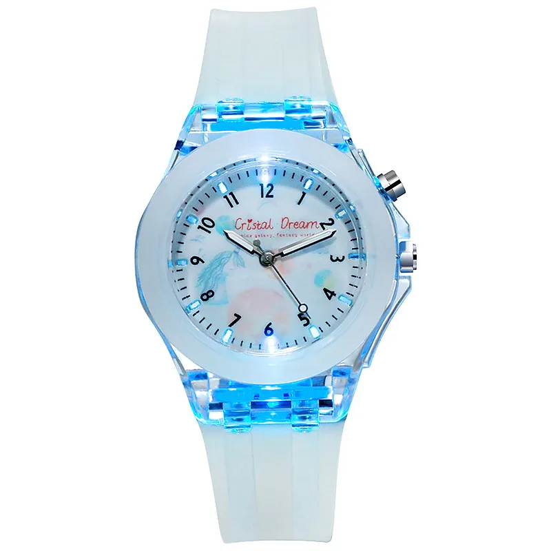 

2020 OEM new silicone led kids wrist watch cheap price fashion kids girls watch digital high quality quartz watch led