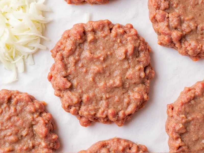 Forming Salisbury steak patties with grated onion mixture