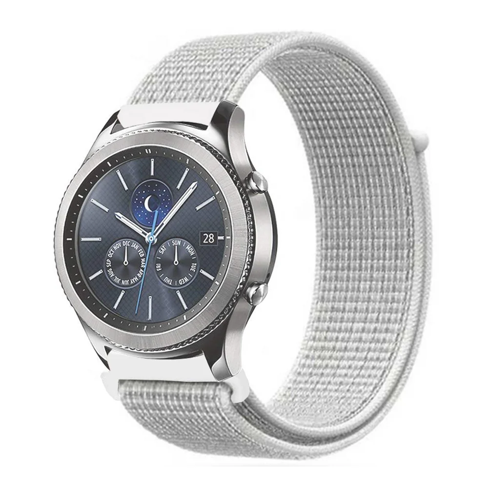 

Tschick 22mm 20mm Nylon Watch Strap For Huawei GT/Gear S3 /Galaxy 46mm, Quick Releasem Nylon Replacement Sport Loop Wrist Strap, Multi-color optional or customized