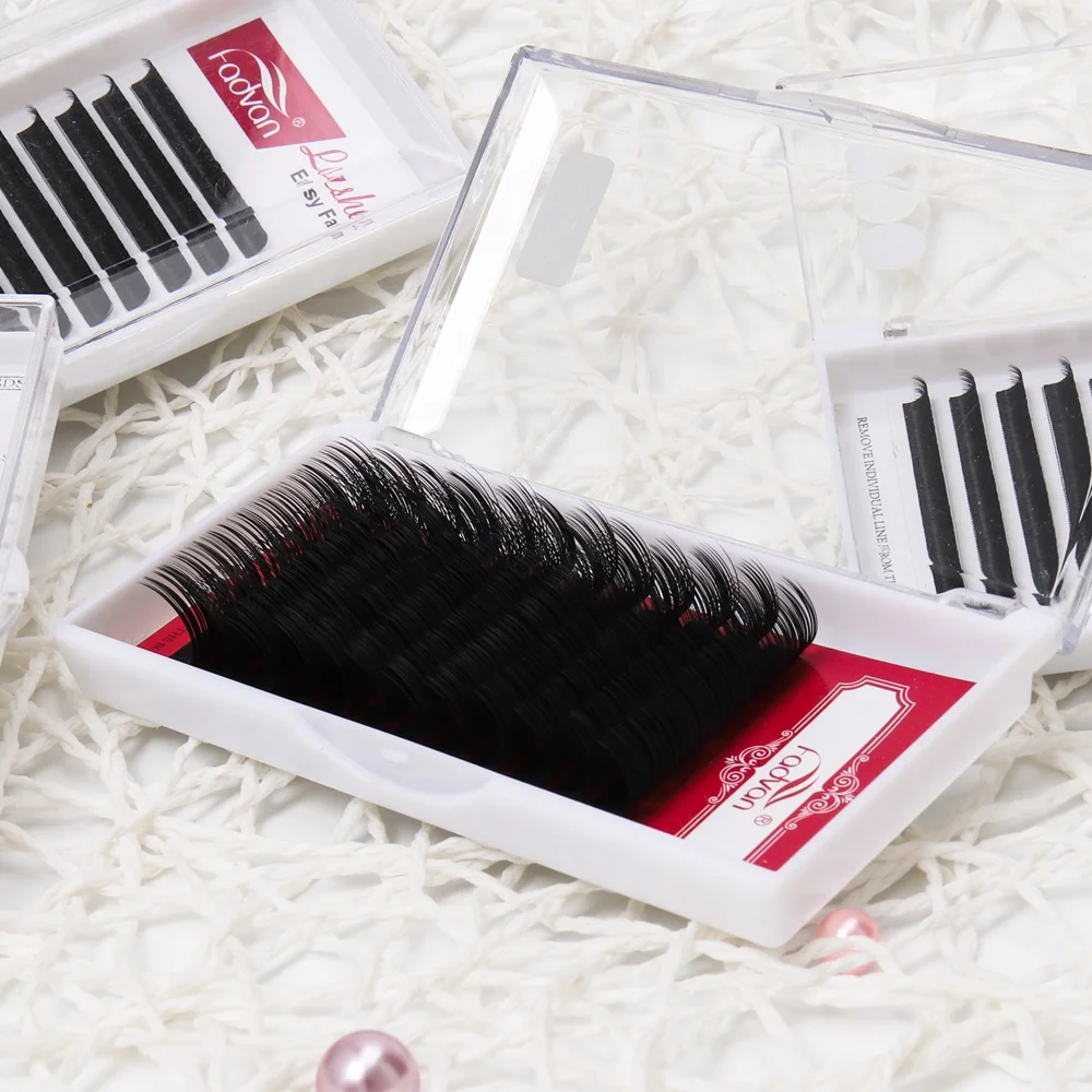 

Self Grafted Fadvan Classical Individual Eyelash Extensions Private Label Eyelashes Wimpers False Eyes Make Up Bulu Mata, Natural black