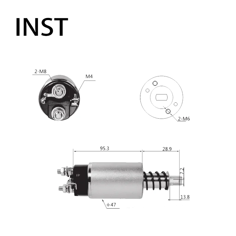 

AUTO STARTER SOLENOID FOR 24V 3.5KW 134812 227037001 463619 SSH4812FX 2334325F00 2334329000 23343C8601 XF-H2525 SNLS718A 668129