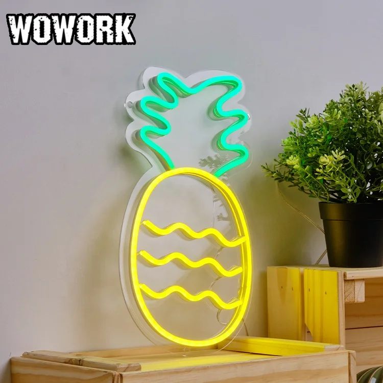 

WOWORK 2023 new arrival wall acrylic neon sign decor for game kids home festival party decoration