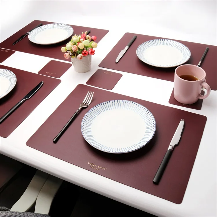 

Fast Delivery Stocked Table Placemat Set with Available colors