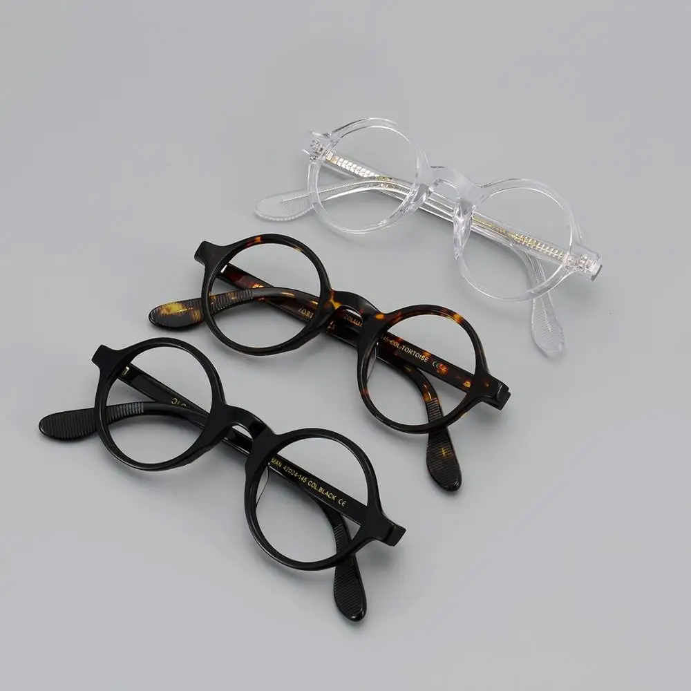 

Shenzhen factory china High-density plate optical frames Small round frame glasses german eyeglass frames Literary youth glasses