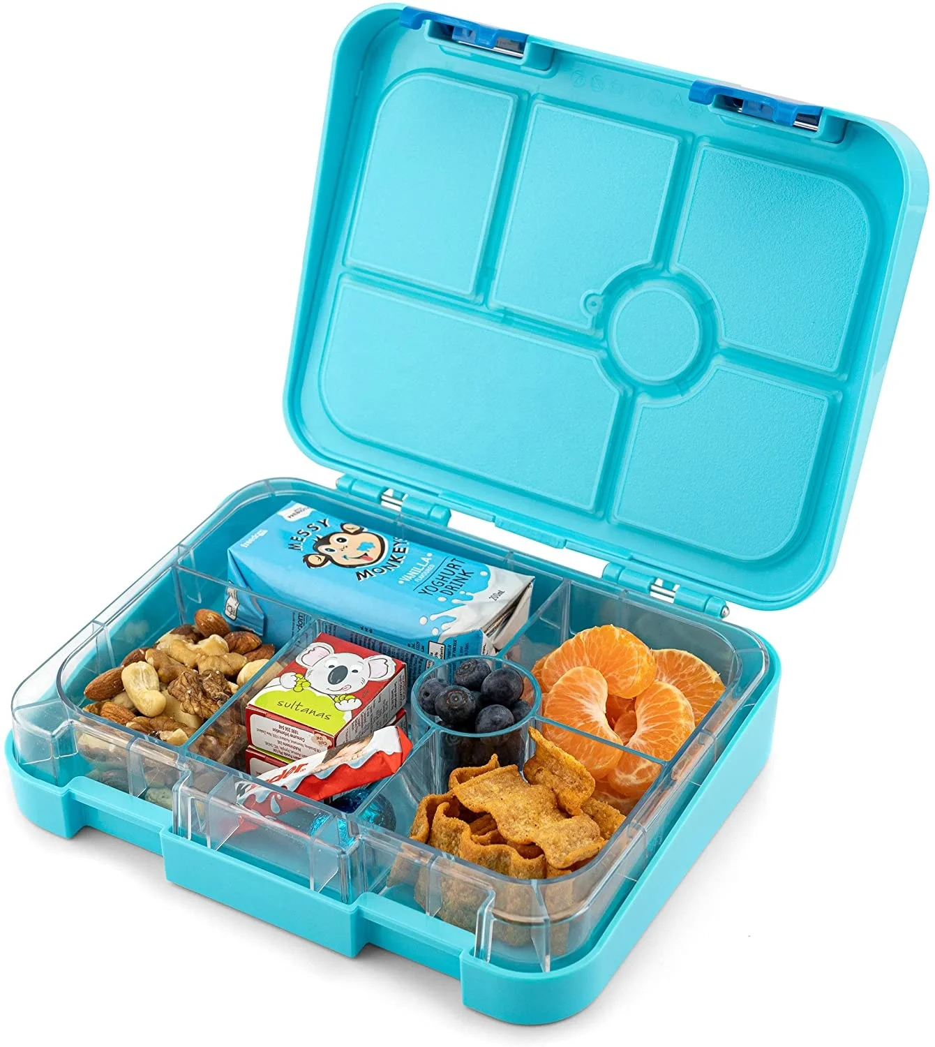 

Bpa free plastic 6 Compartment kids storage lunch box school spring autumn tour take out bento box food container, Customized color