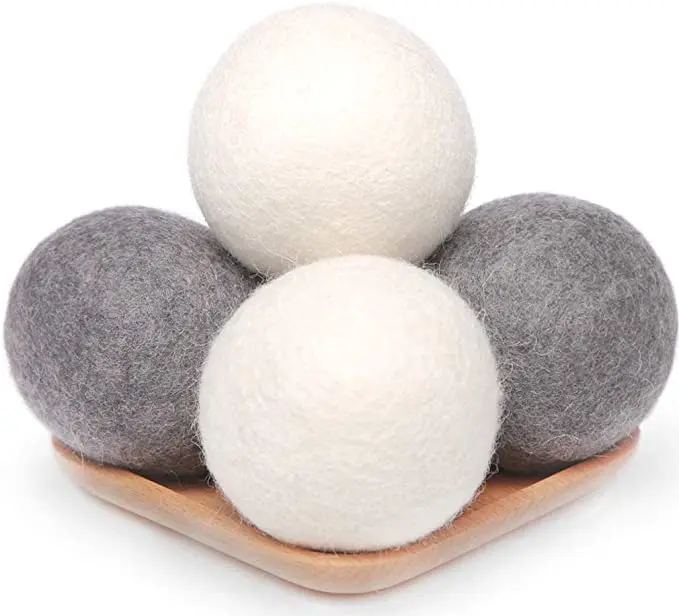 

100% Organic New Zealand wool dryer balls Natural Fabric Softener, Customized color