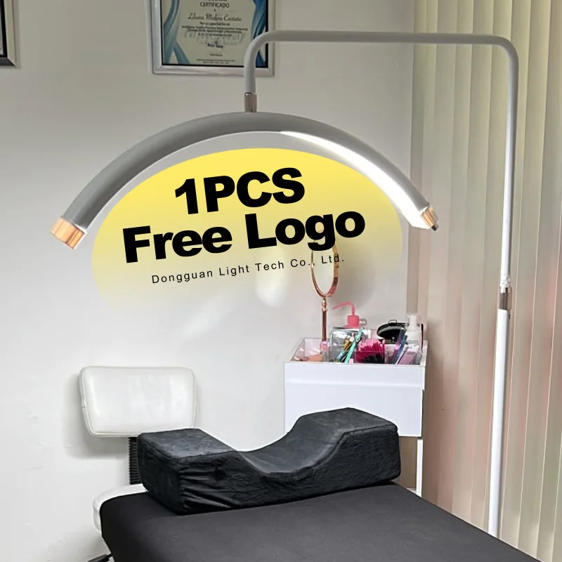 

INLIGHTRAY OEM Eyelash Extensions Lamp 45w Bicolor Tattoo Beauty Salon Led Half Moon Shaped Light For Makeup