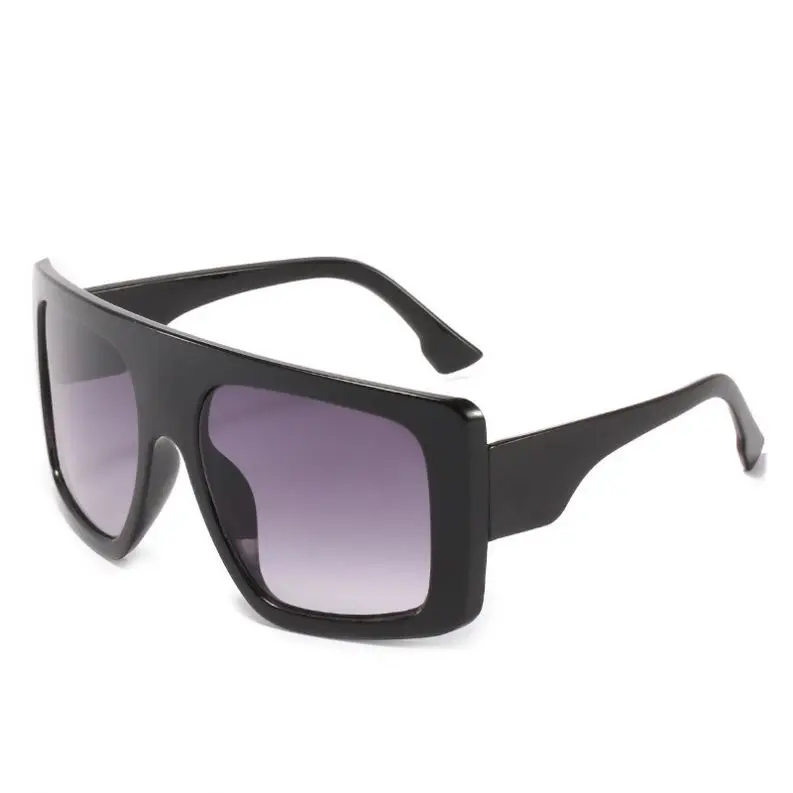 

Oversized Fashion Colorful Large Frame Sun glasses Summer Flat Top Popular Sunglasses
