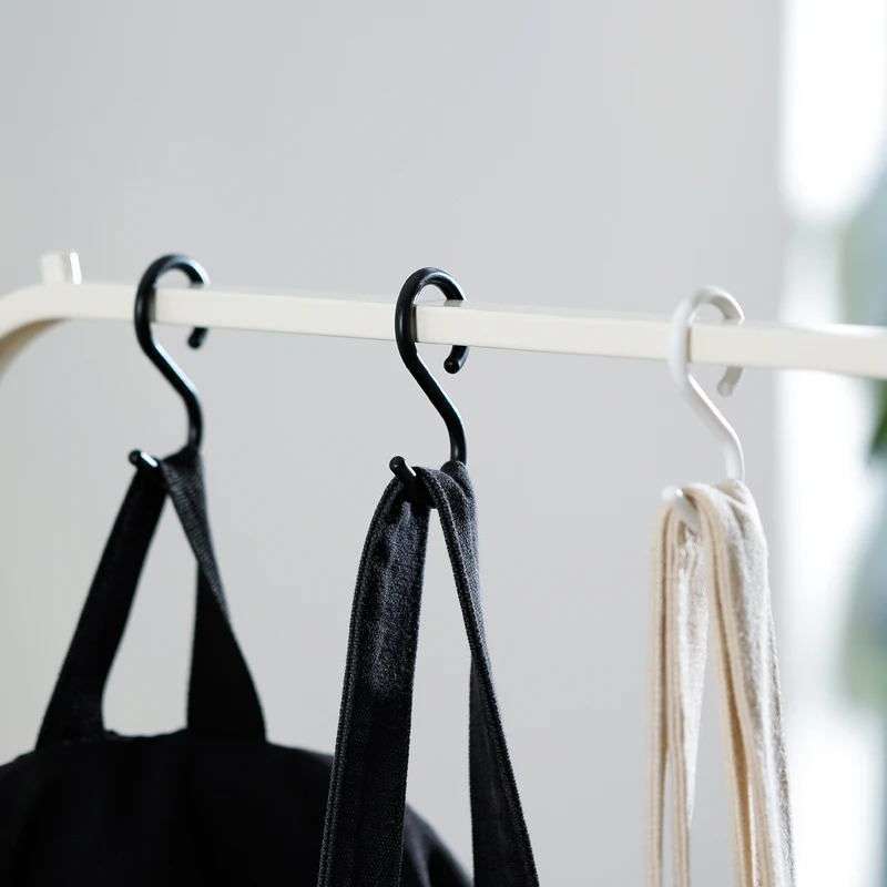 

SHIMOYAMA Anti-drop Heavy-duty Durable Small S shaped Hooks For Hanging Pants Pots Clothing