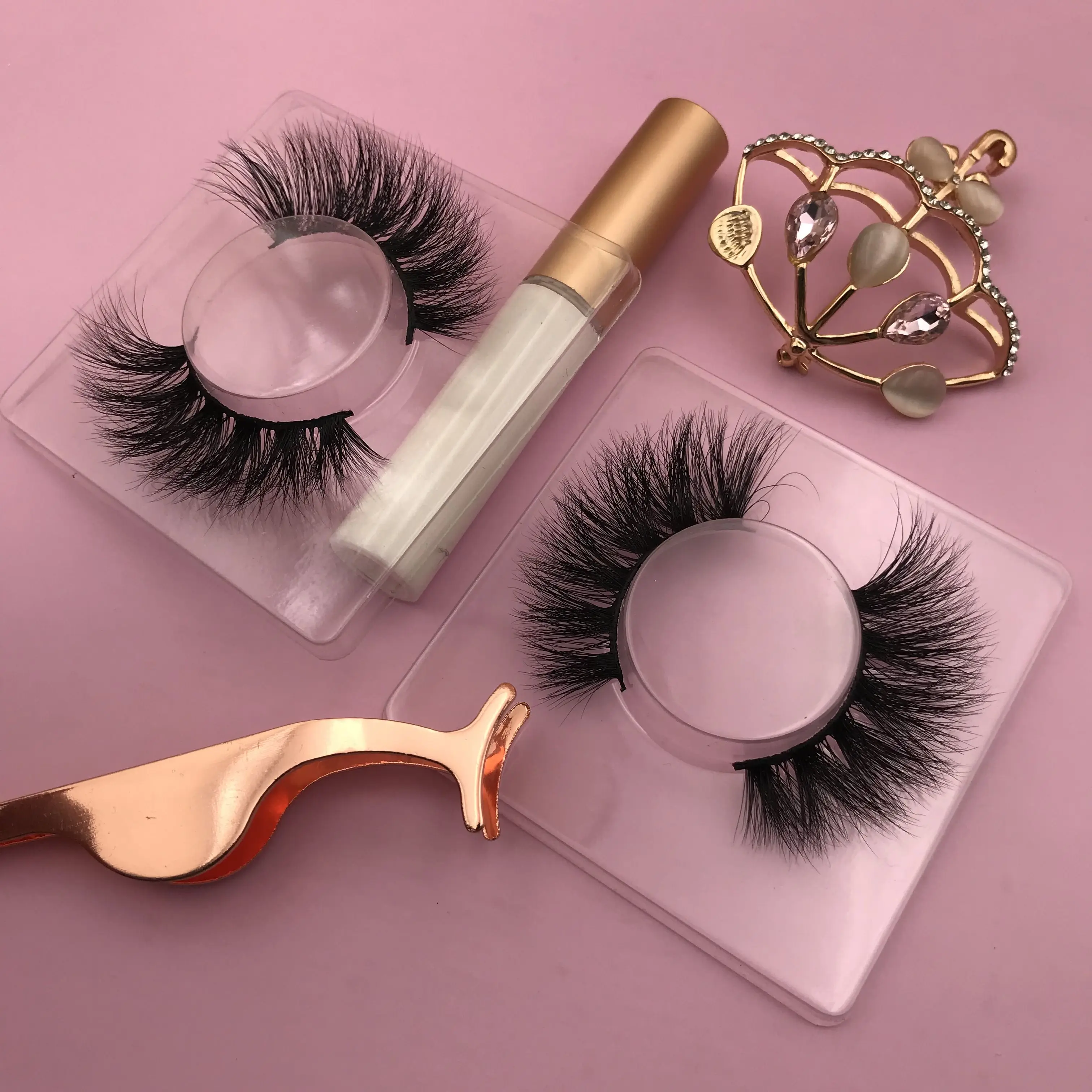 

3d mink 12- 22 mm real mink eyelash wholesale vendor hot selling new design full strip lashes, Natural black