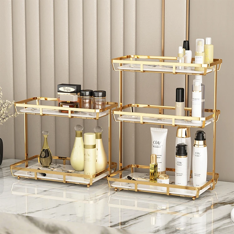 

large nordic gold professional clear cosmetic makeup organizer storage box cosmetic box storage display