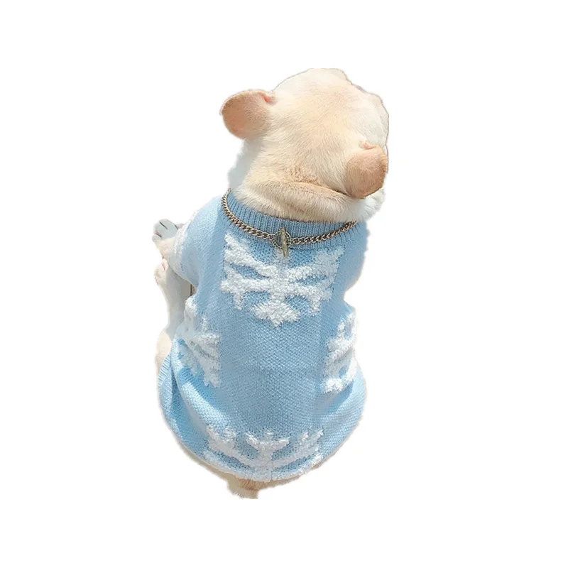 

Spring/Autumn Soft Wool Pet Jumper Clothes Cat Puppy Dog Knitted Sweater, Blue
