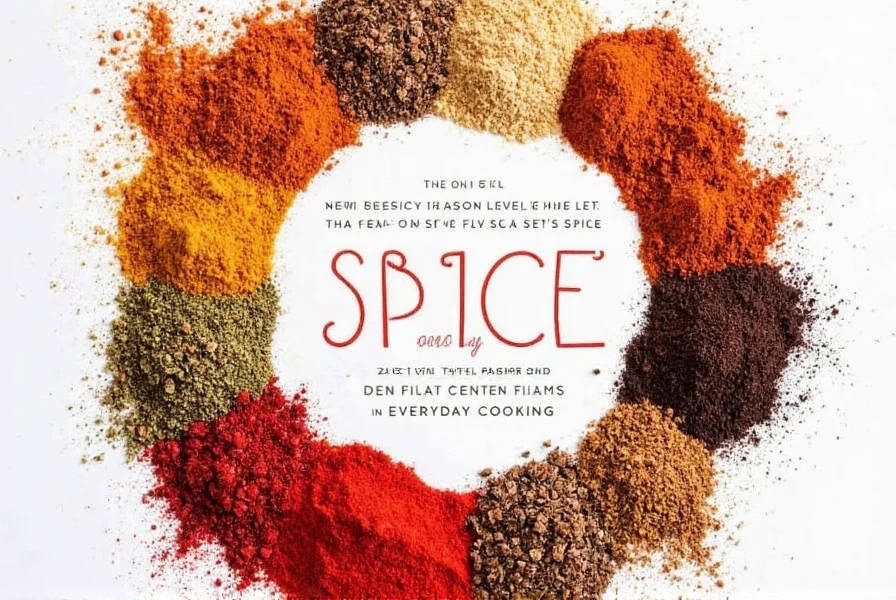 Close-up of Five Season Spice powder in a spice jar