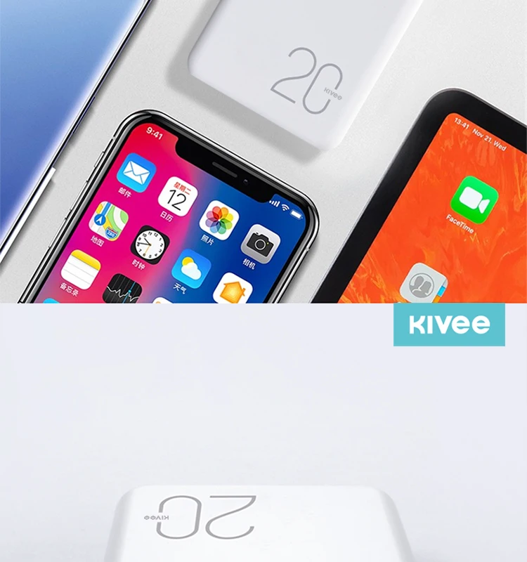KIVEE Mobile Power Bank 20000mAh portable charger external Battery 20000 mAH power banks - ANKUX.COM