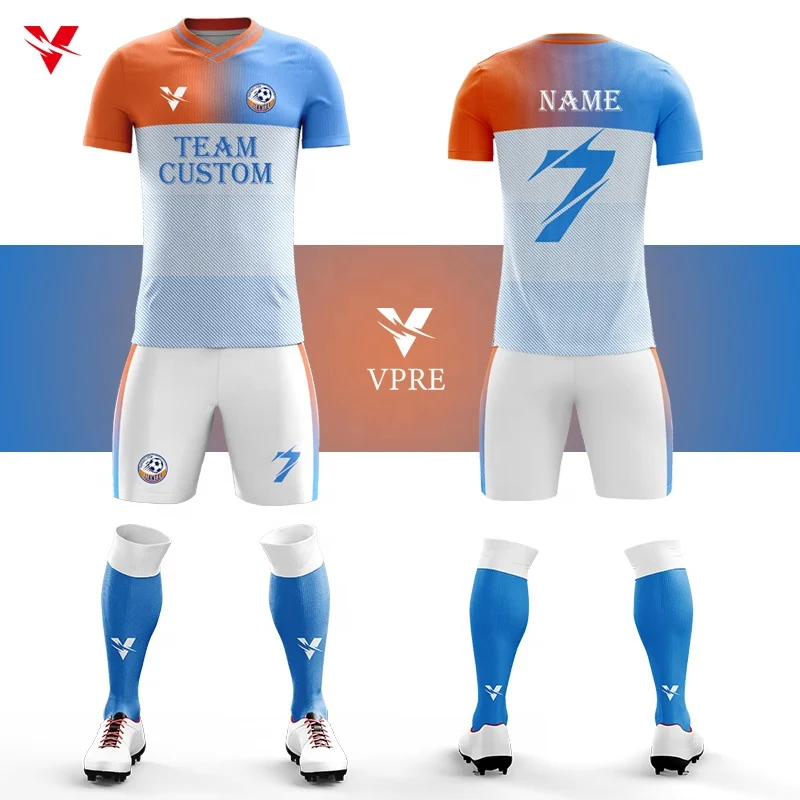 

Personalized Custom Men's Soccer Wear Sublimated Printed Soccer Uniforms Football Team Training Uniforms Sportswear Jersey F549