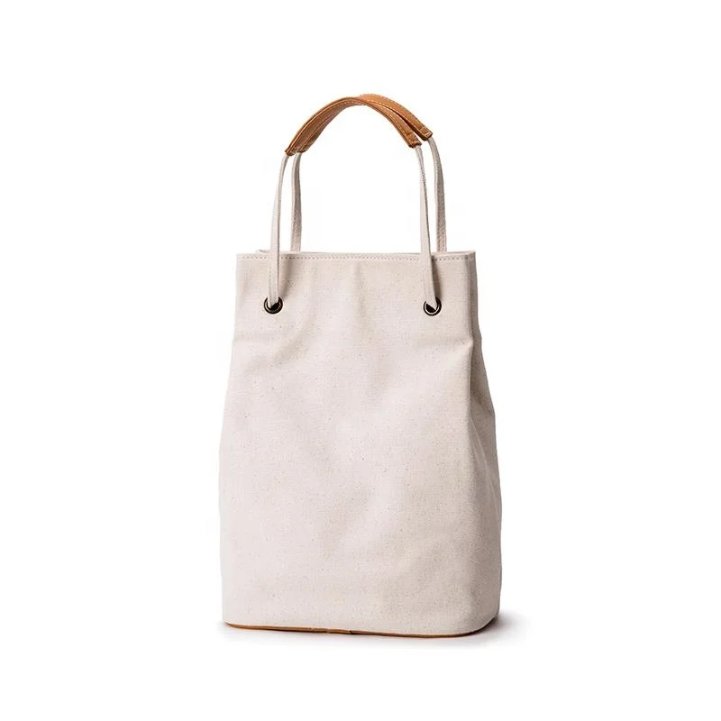 

Personalised Drawstring Bag Eco-friendly Durable Cotton Tote Bag Reusable Canvas Shopping Tote Bag, Beige