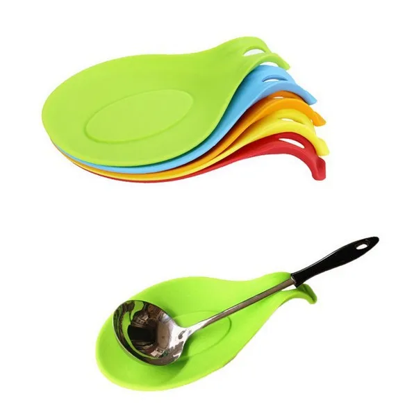 

Silicone Spoon Mat Small High Temperature Resistant Spoon Mat Spoon Holder Tool 37g