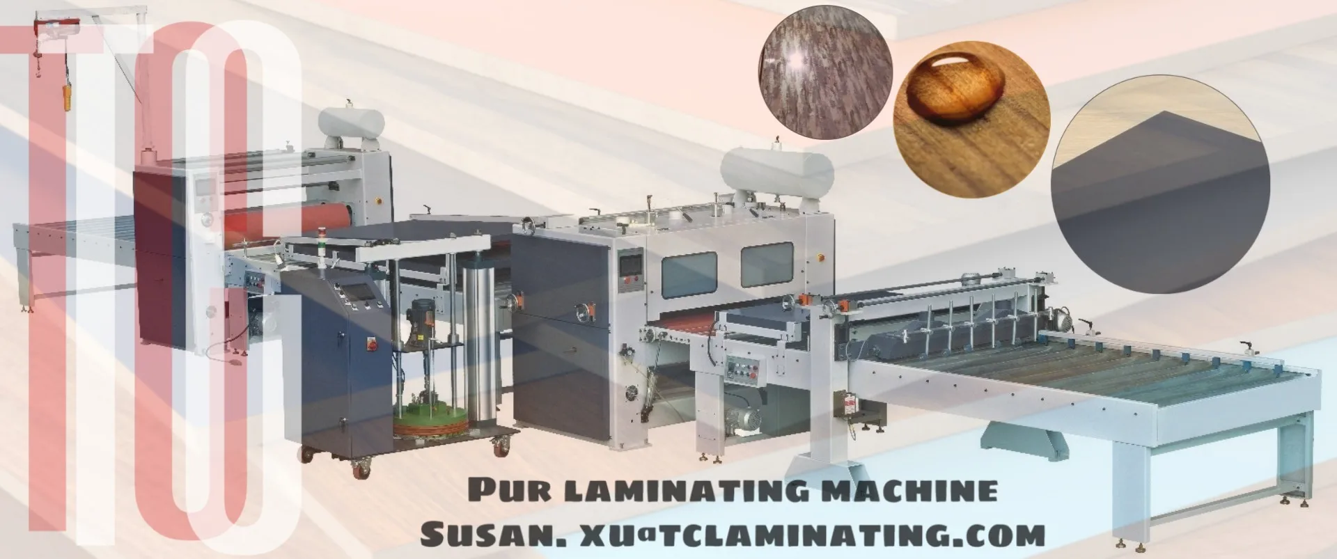 TC-PUR 1350 PUR hot melt laminating machine