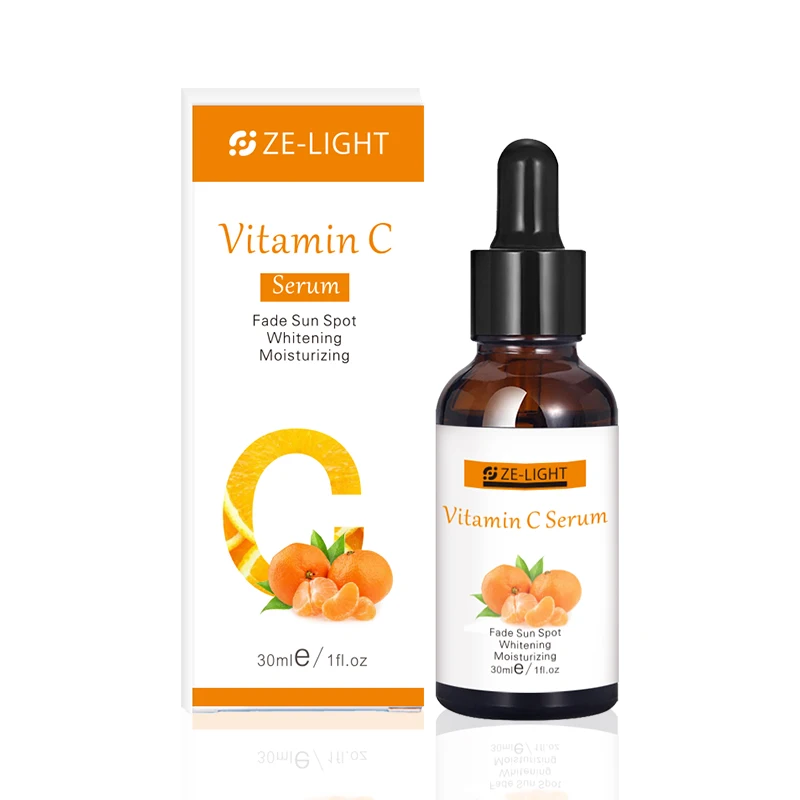 

ZeLight Private Label Organic Brightening Anti Aging Skin Whitening Facial 20% Vitamin C Serum