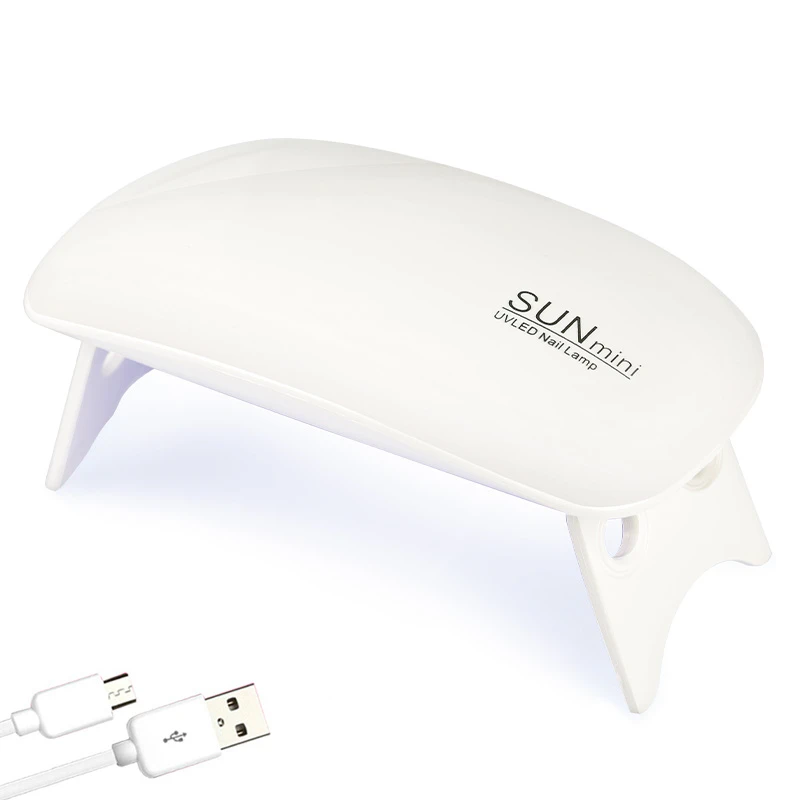 

RTS SUN Mini USB phototherapy unit 6W Manicure Nail polish dryer LED portable Curing Nail Polish light UV LED Nail Lamp