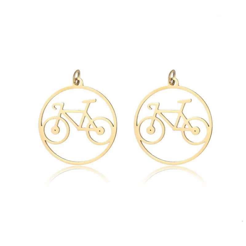 

Gold-plated stainless steel bicycle accessories pendant necklace female fashion simple accessories