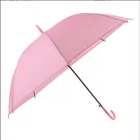 

Environmentally friendly colorful transparent long handle umbrella umbrella umbrella for travel outdoor