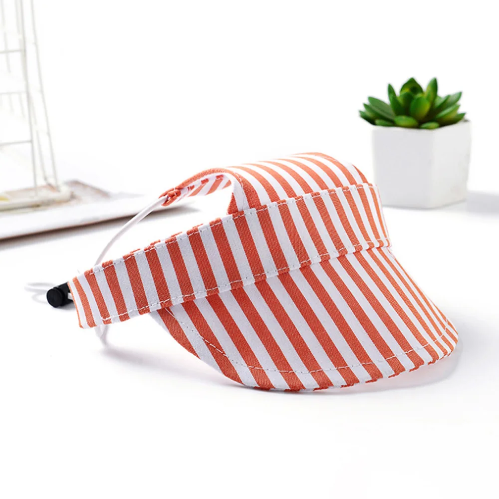 

Wholesale Pet Accessories Dog Hats Fashions Pet Clothes Cute Breathable Stripe Hat Pet Outdoor Accessories Sun Hat, Pink, blue, green