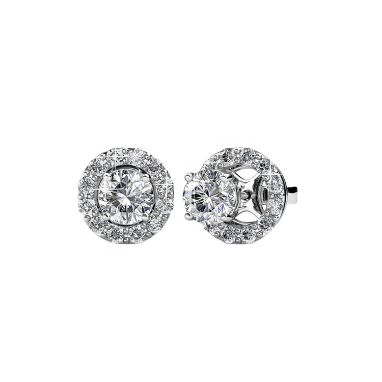 

Sterling Silver 925 Premium Austrian Crystal Jewelry Best Selling Classic Stud Earrings Set For Women Destiny Jewellery
