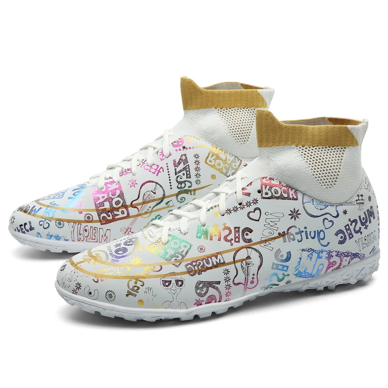 

Shoes soccer football indoor walk football shoe colorful casual mesh light football shoe soccer cleats, 3 colors