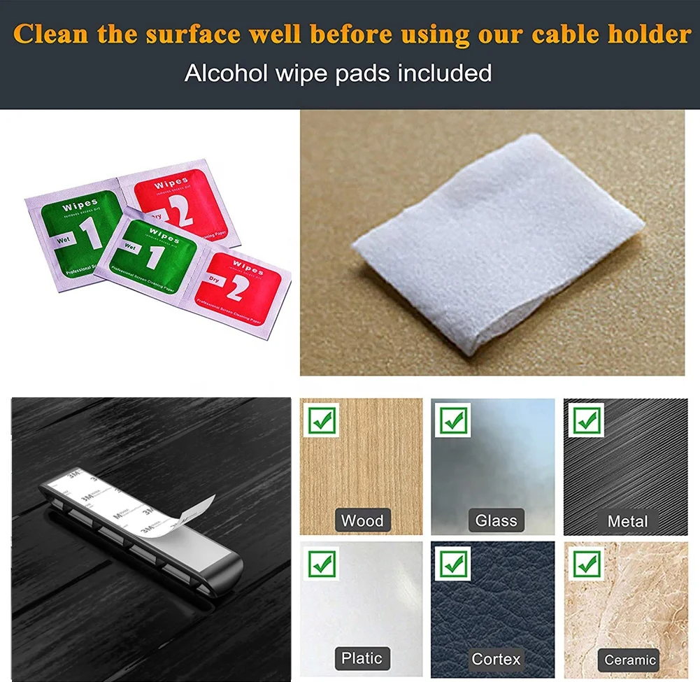 
New design Wire Cable Clips Cord Management Organizer Holder for USB Charging Cable/Power Cord/Mouse Cable PC Office 