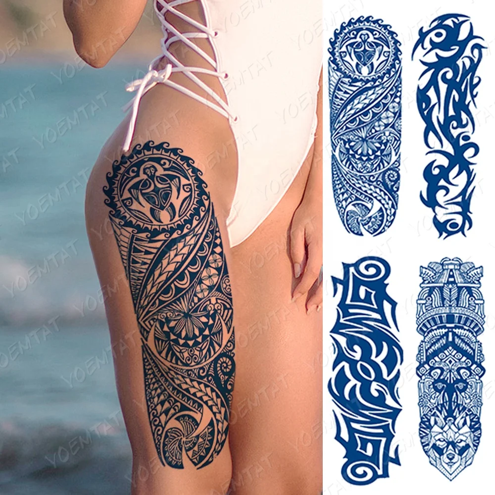 

Hot Wholesale Full Arm Semi Permanent Tattoos Custom Temporary Waterproof Tattoo Stickers, Cmyk