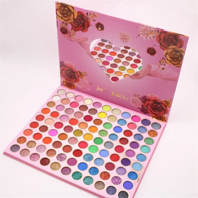 

Custom Label Eye Shadow Cosmetics Suppress Pigment Eye Shadow Palette 99 Color Eyeshadow Palette Makeup With Mirror