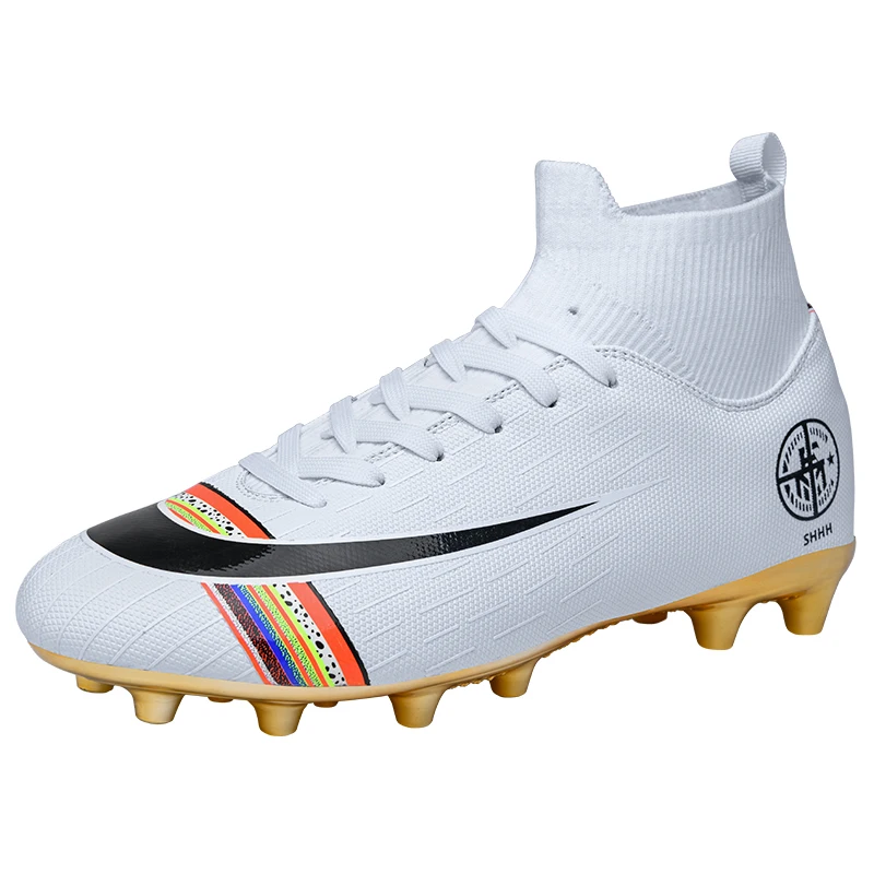 

Sports Football Shoes Football Shoes Top Grade Football Trainer Shoes, White,black